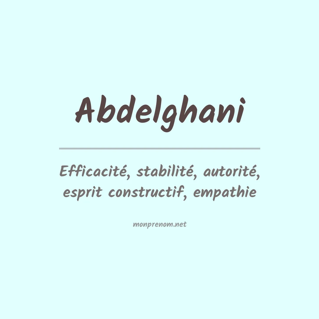 Signification du Prénom Abdelghani Signification du Prénom Abdelghani