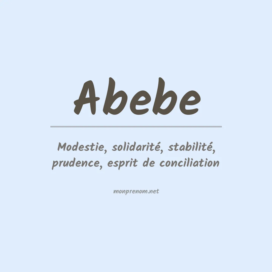 Signification du Prénom Abebe