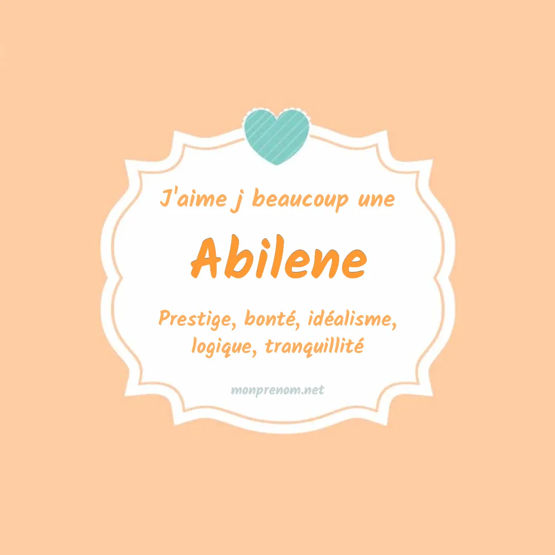 j'aime beaucoup Abilene