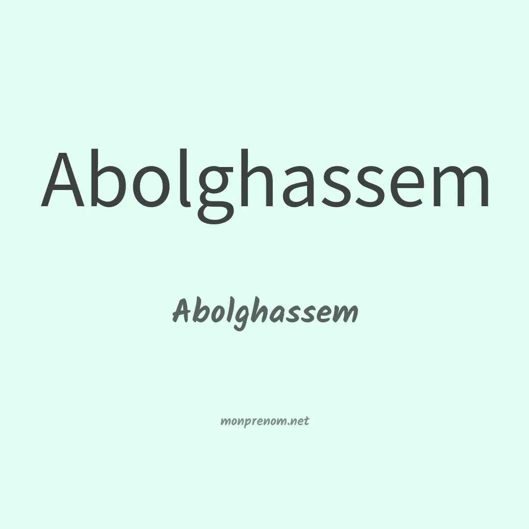 Abolghassem en chino