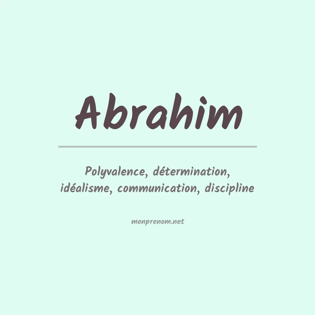 Signification du Prénom Abrahim