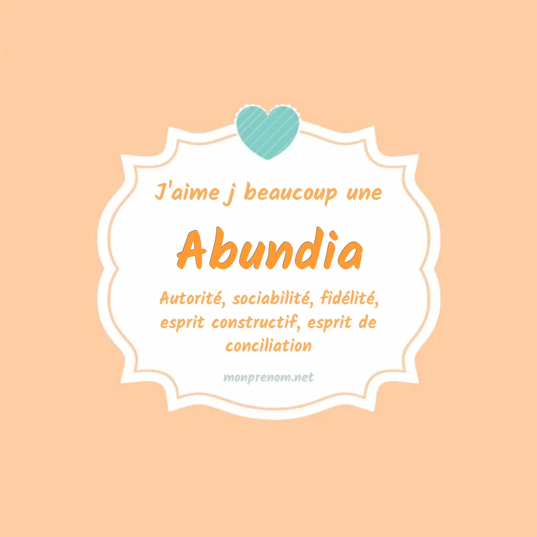 j'aime beaucoup Abundia
