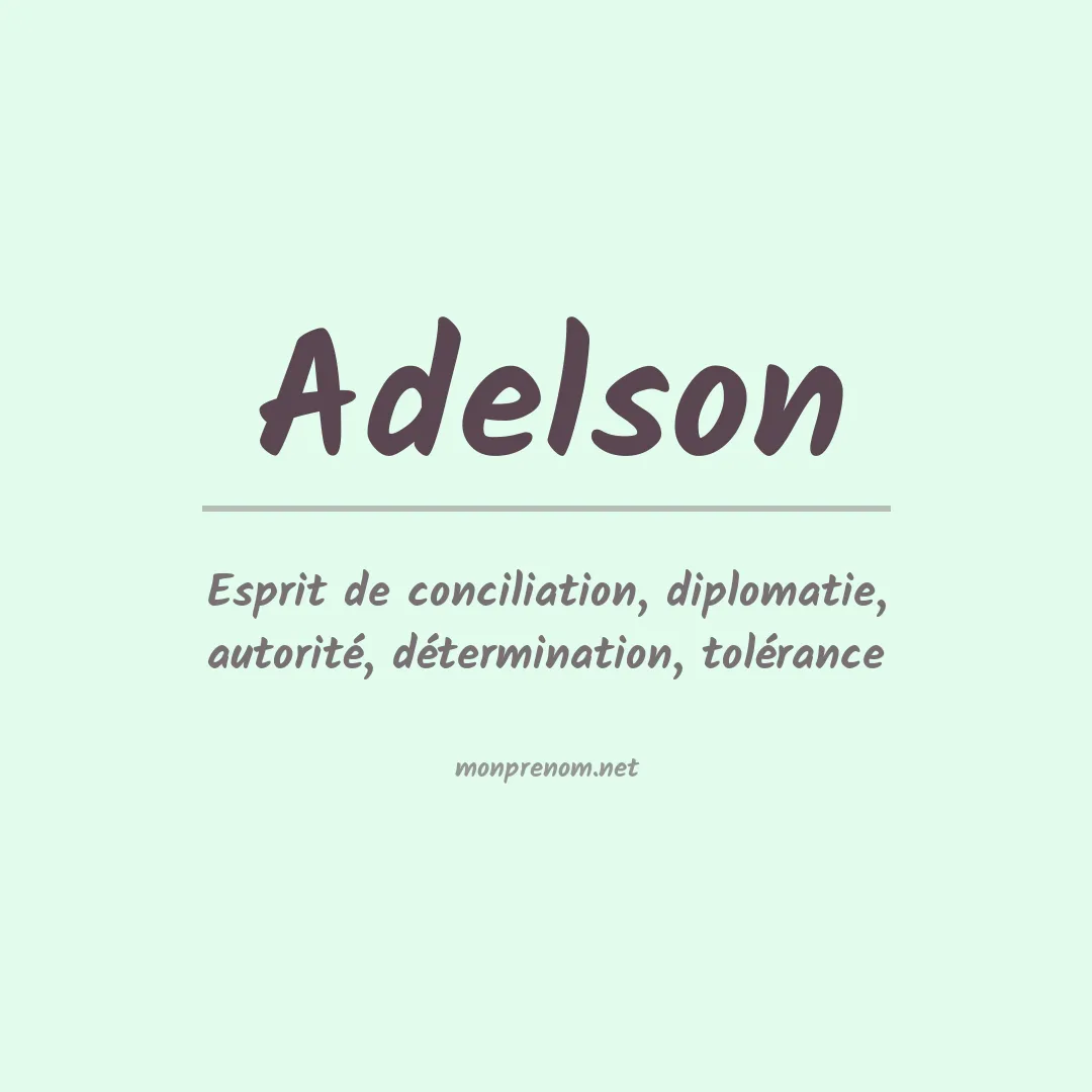 Signification du Prénom Adelson