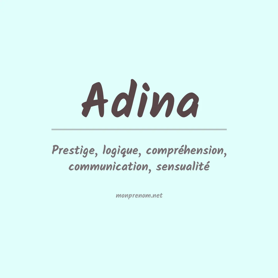 Signification du Prénom Adina