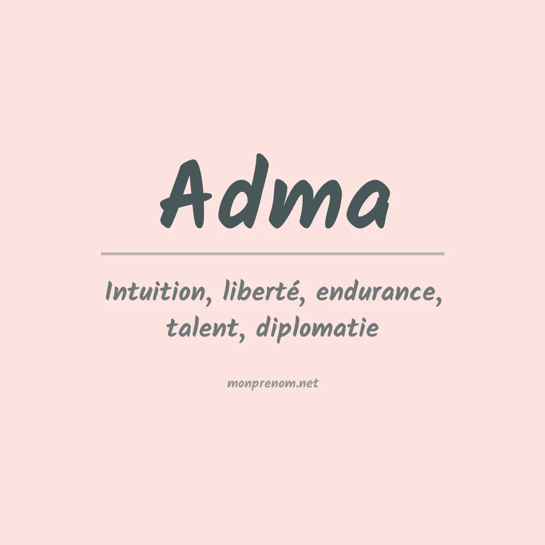 Signification du Prénom Adma Signification du Prénom Adma