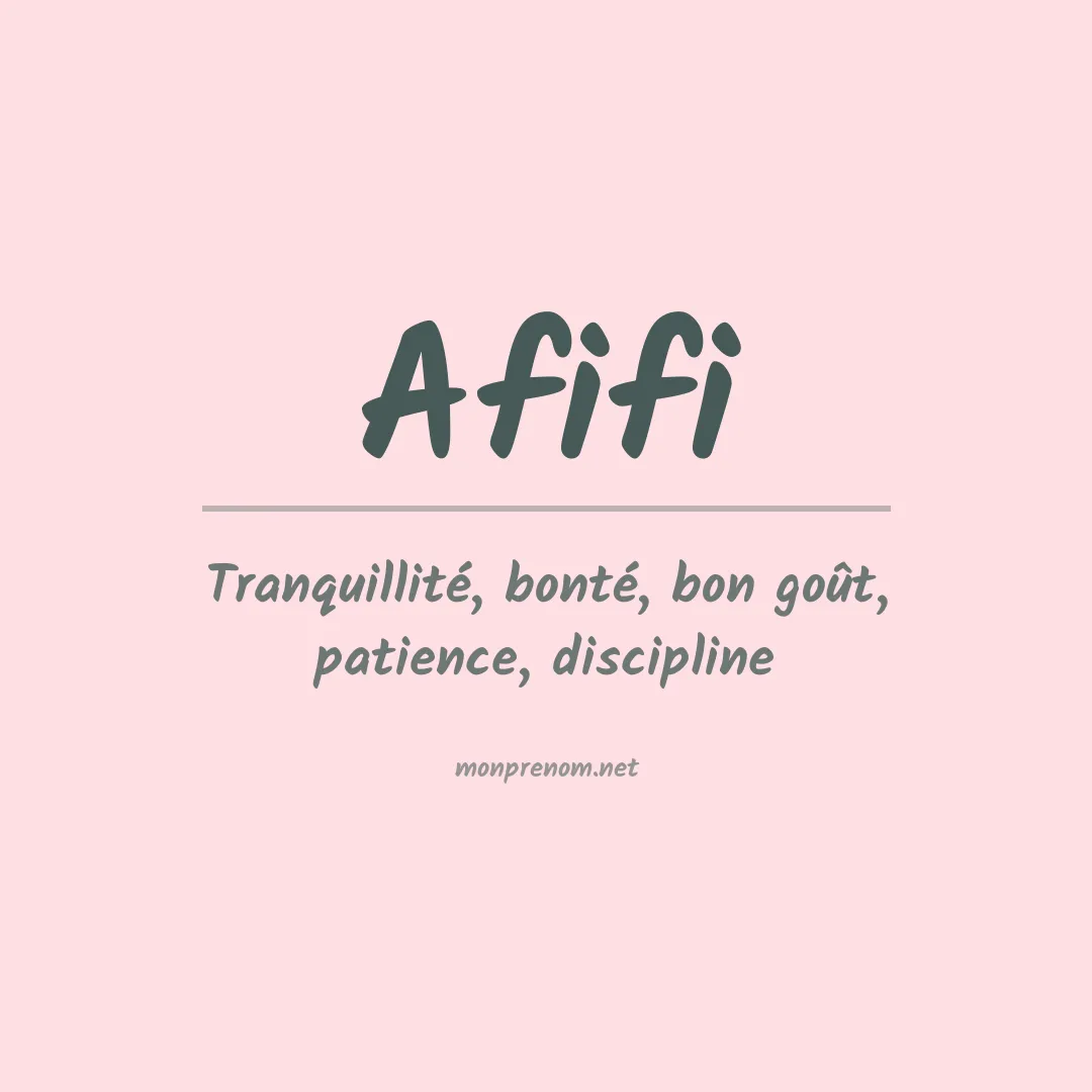 Signification du Prénom Afifi Signification du Prénom Afifi