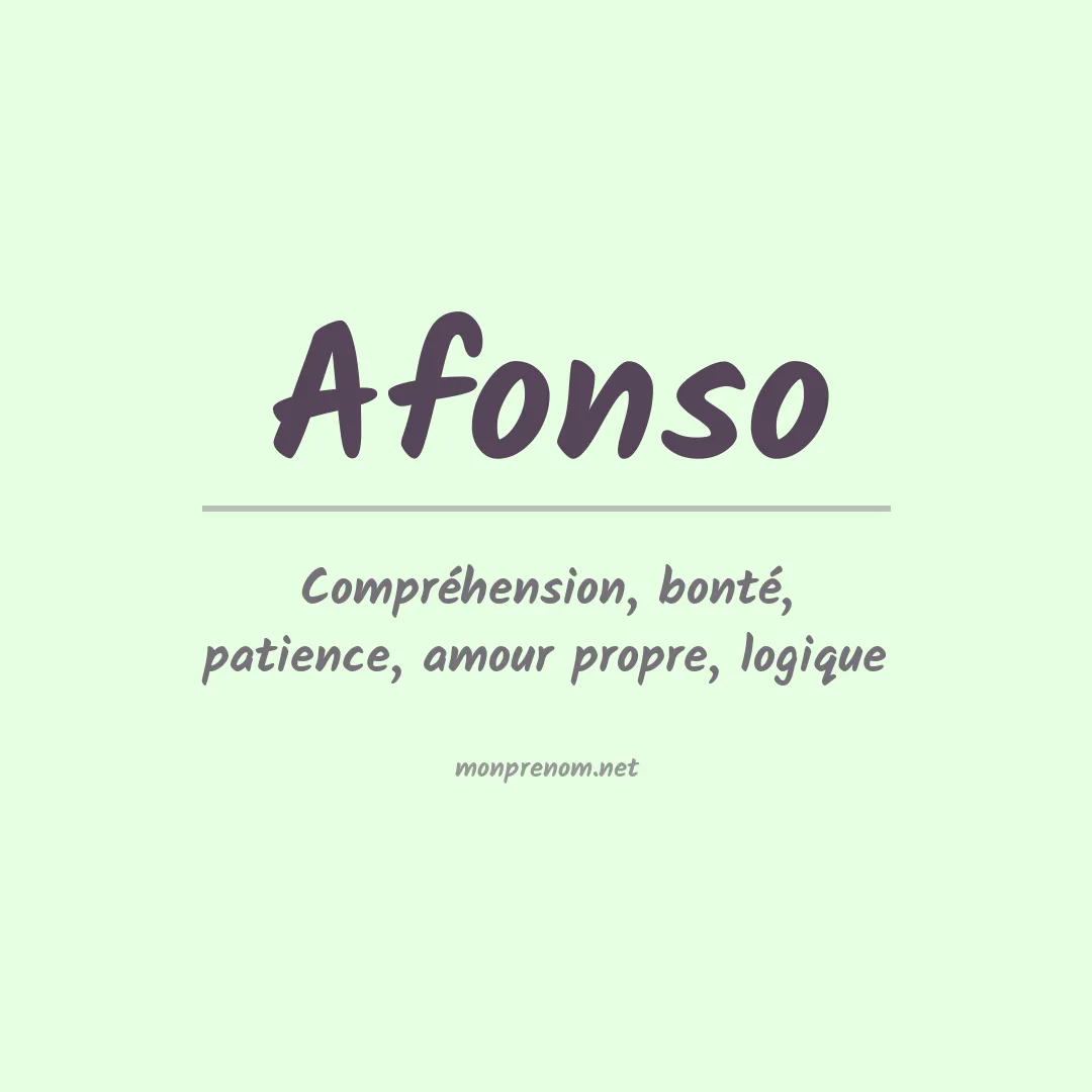 Signification du Prénom Afonso