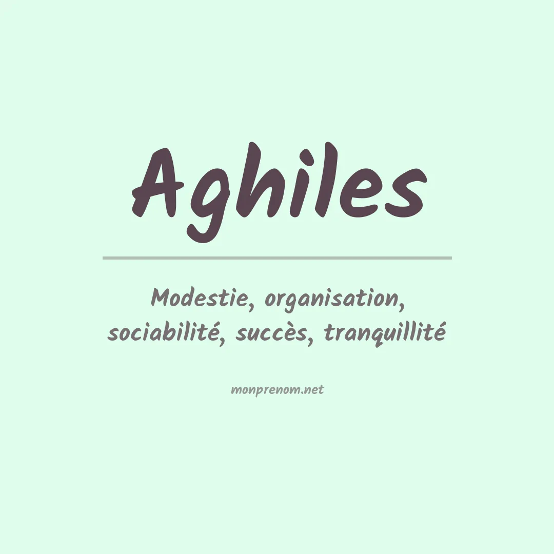 Signification du Prénom Aghiles Signification du Prénom Aghiles