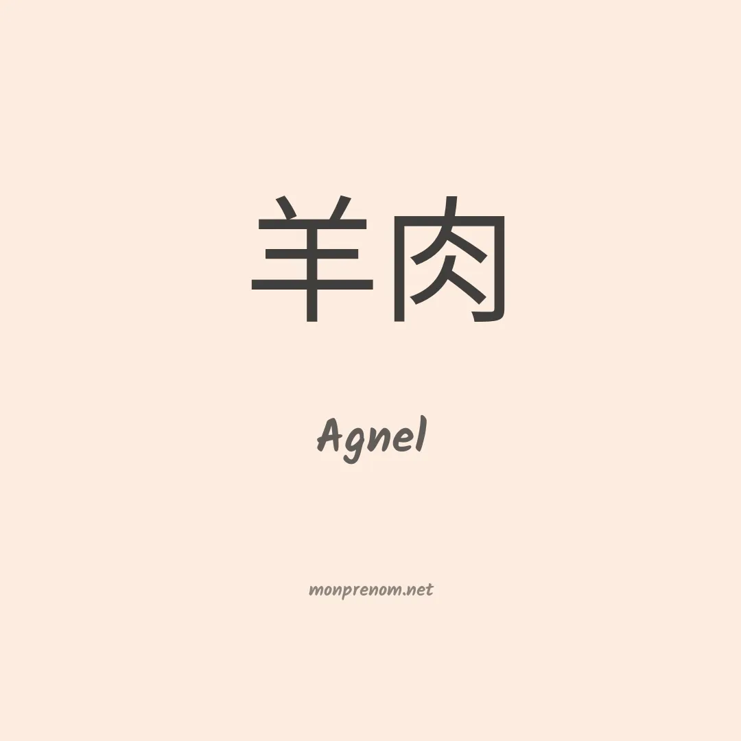 Agnel en chino
