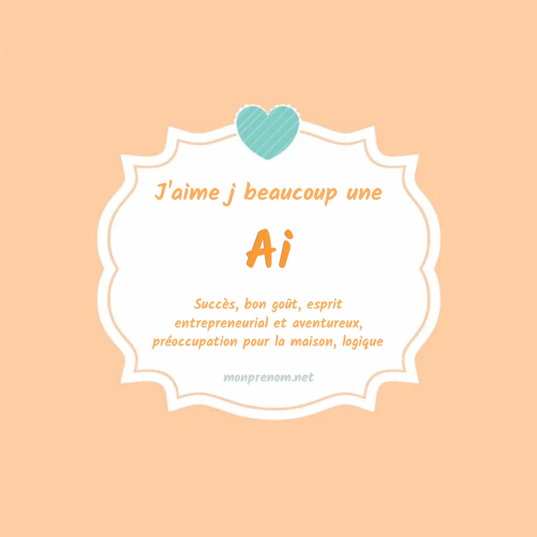 j'aime beaucoup Ai