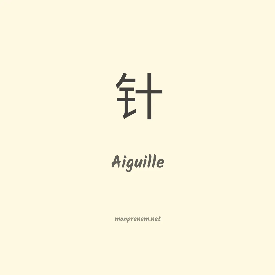 Aiguille en chino