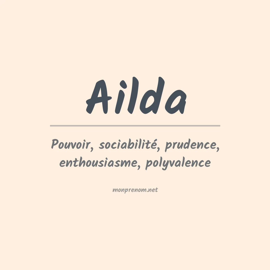 Signification du Prénom Ailda