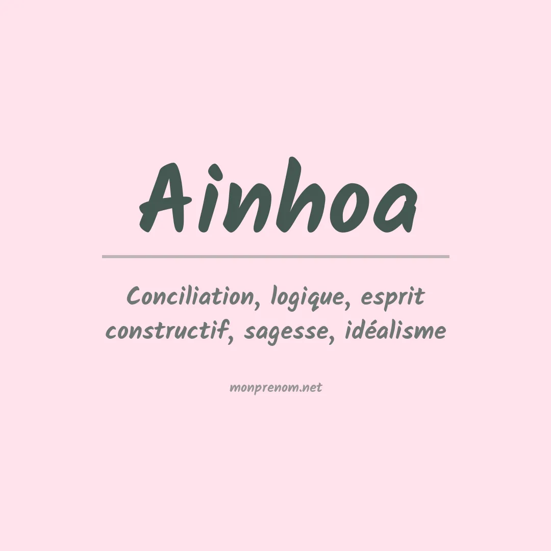 Signification du Prénom Ainhoa