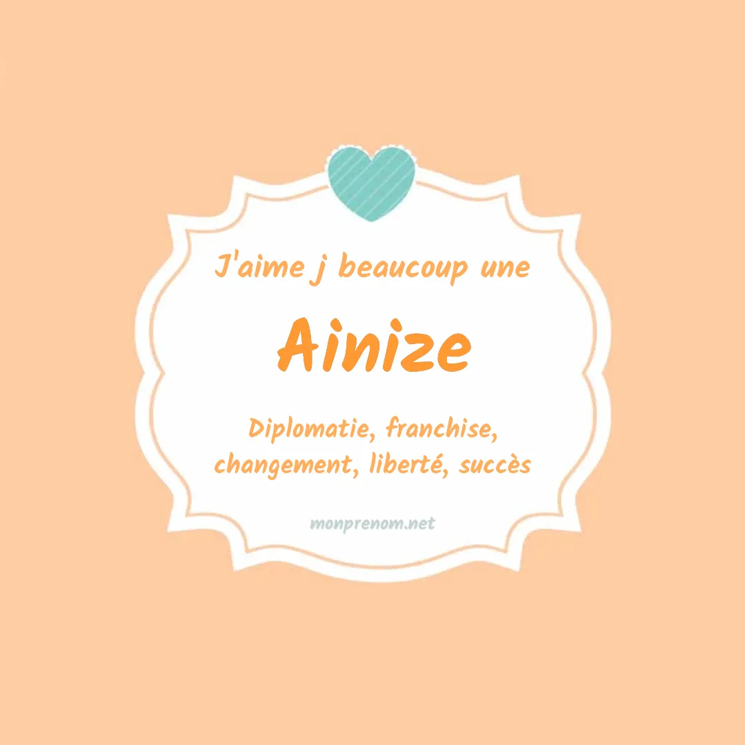 j'aime beaucoup Ainize