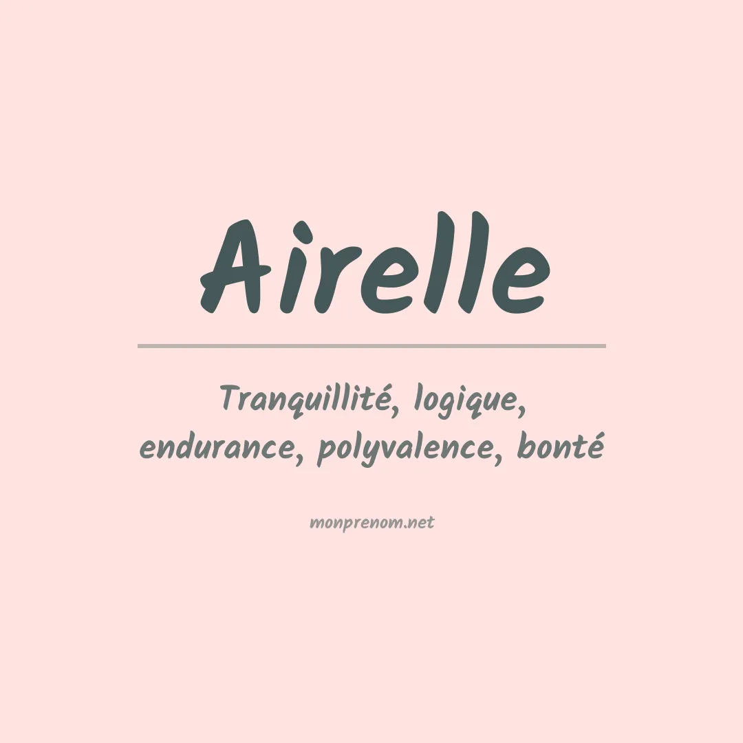 Signification du Prénom Airelle