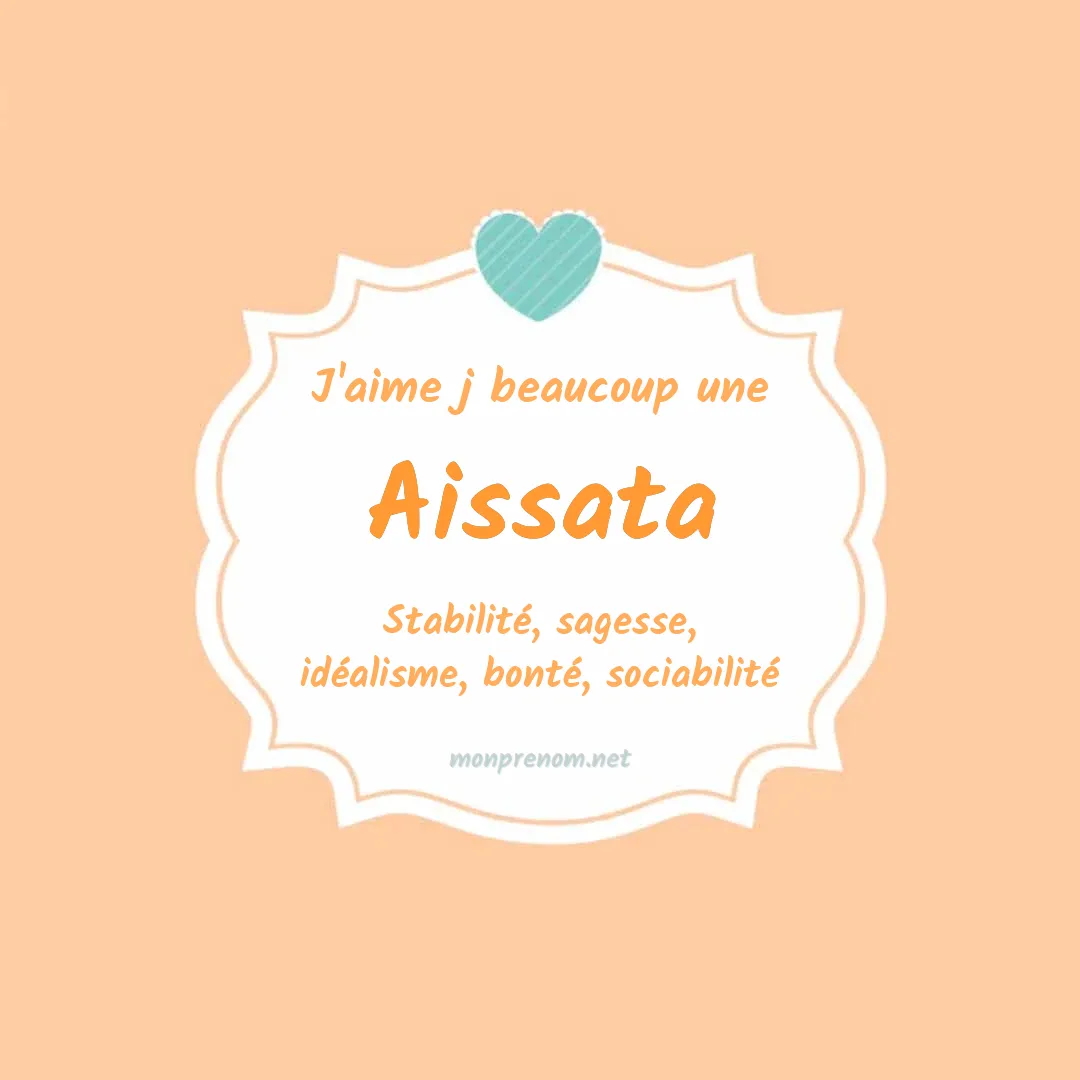 j'aime beaucoup Aissata