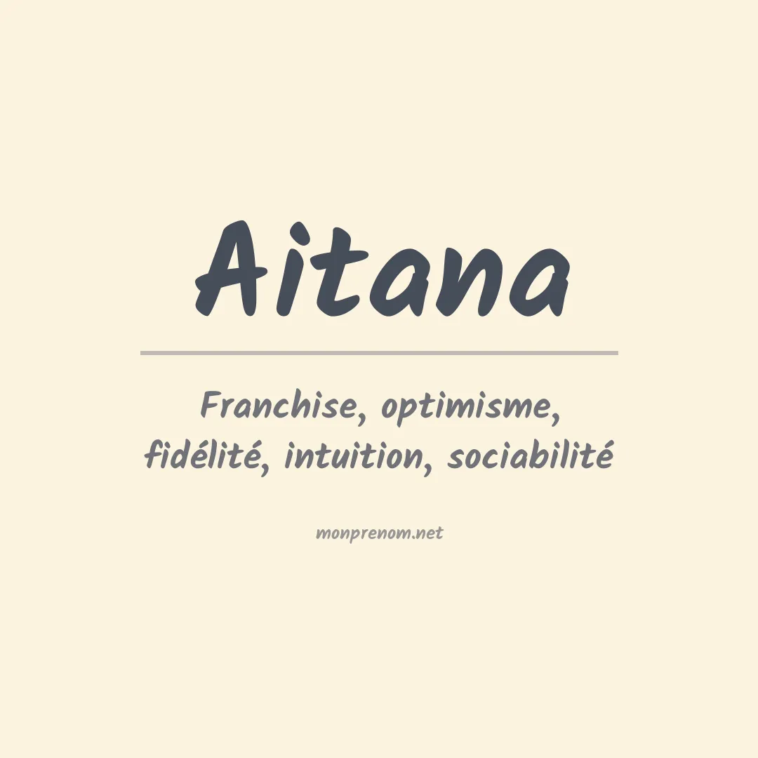 Signification du Prénom Aitana