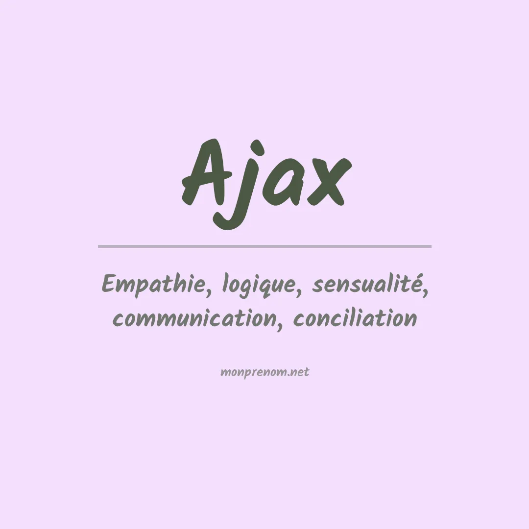 Signification du Prénom Ajax