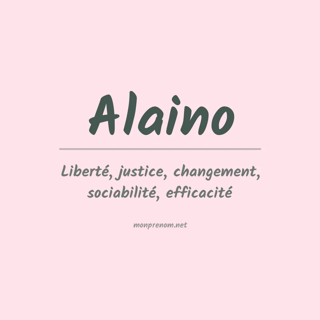 Signification du Prénom Alaino