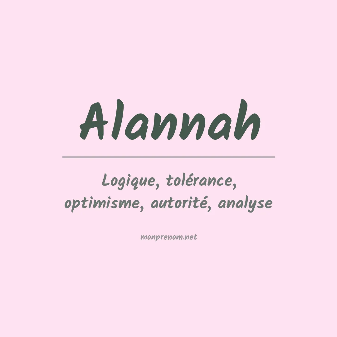 Signification du Prénom Alannah Signification du Prénom Alannah
