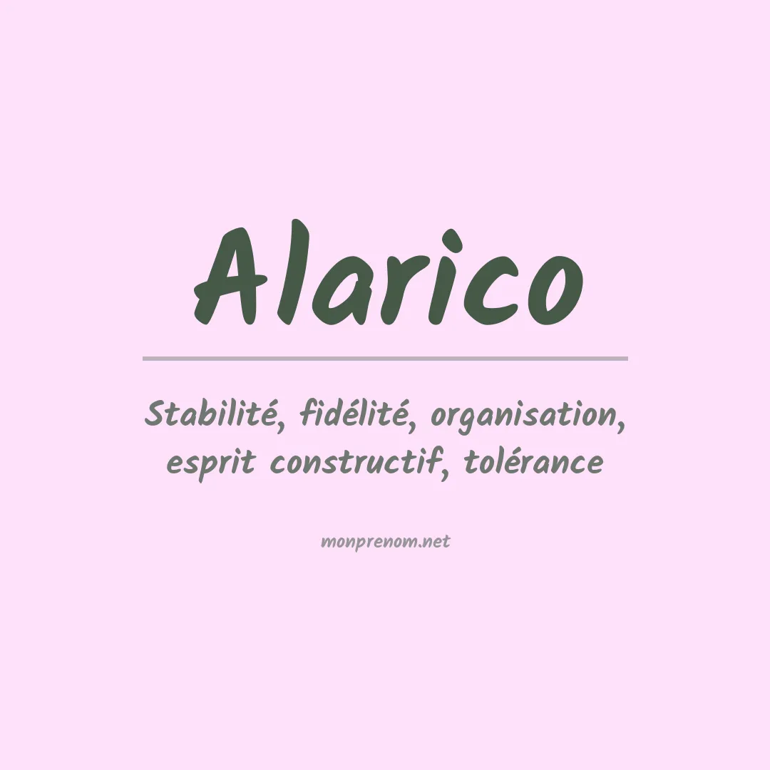 Signification du Prénom Alarico