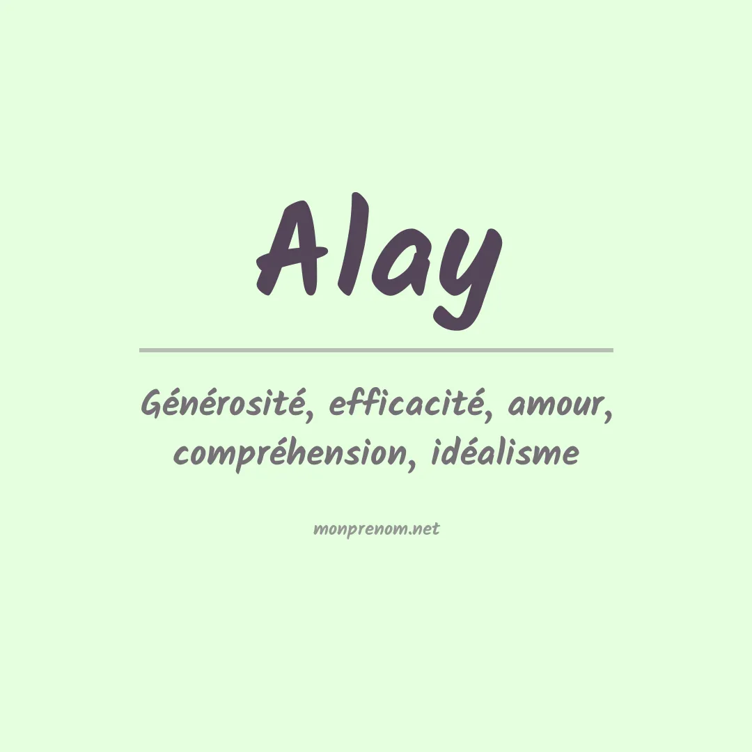 Signification du Prénom Alay