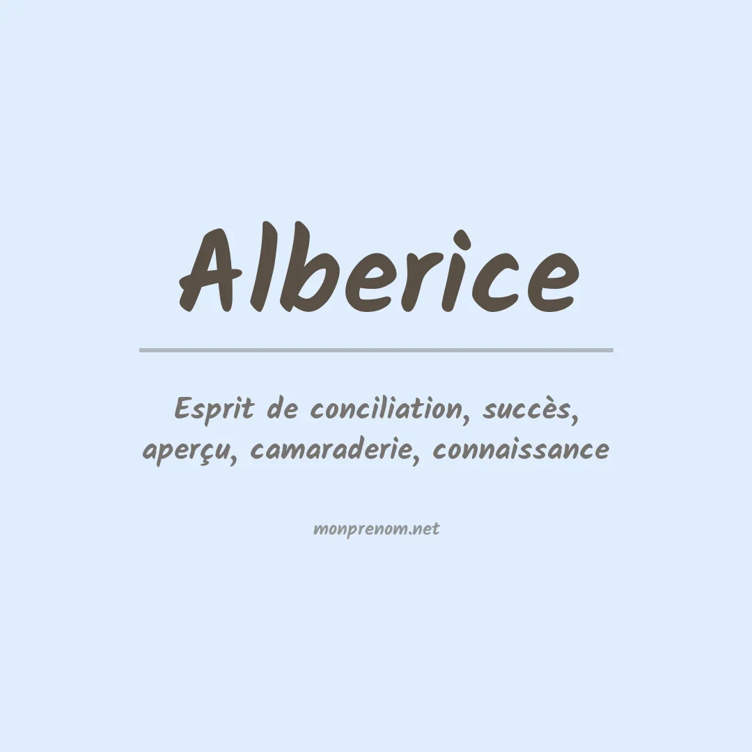 Signification du Prénom Alberice Signification du Prénom Alberice