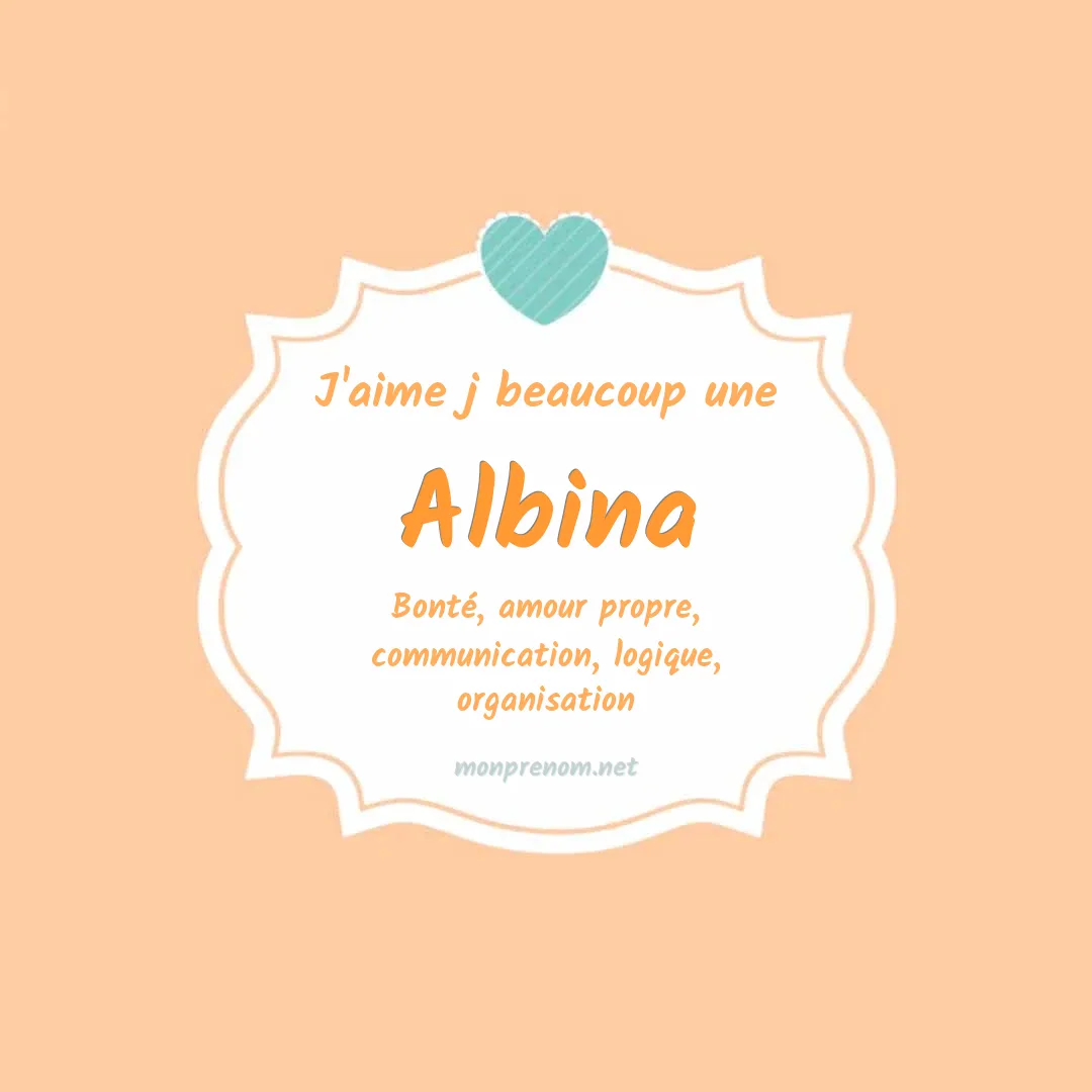 j'aime beaucoup Albina