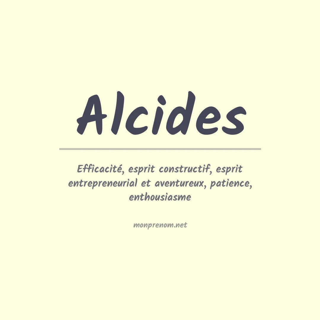 Signification du Prénom Alcides