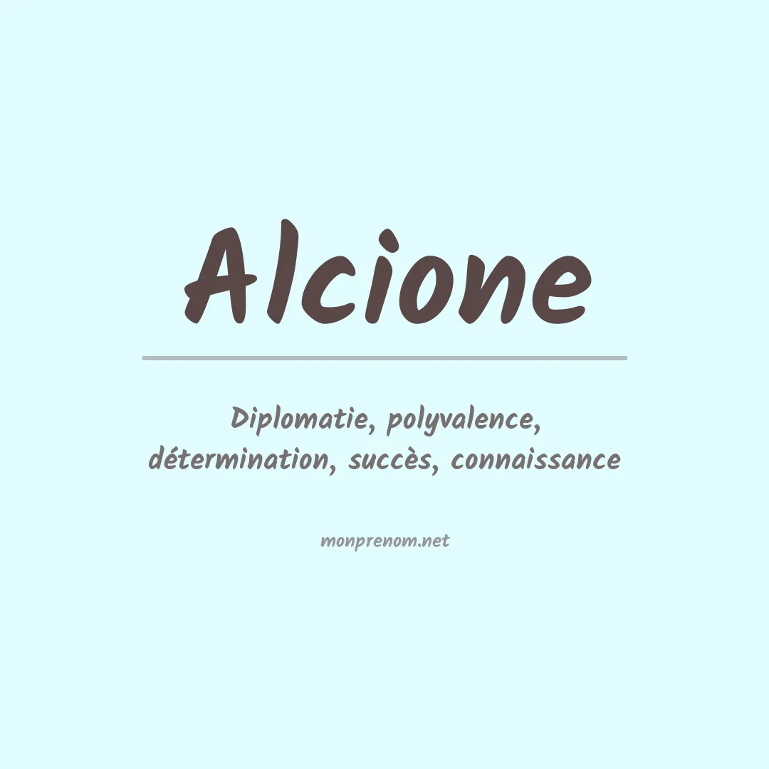 Signification du Prénom Alcione