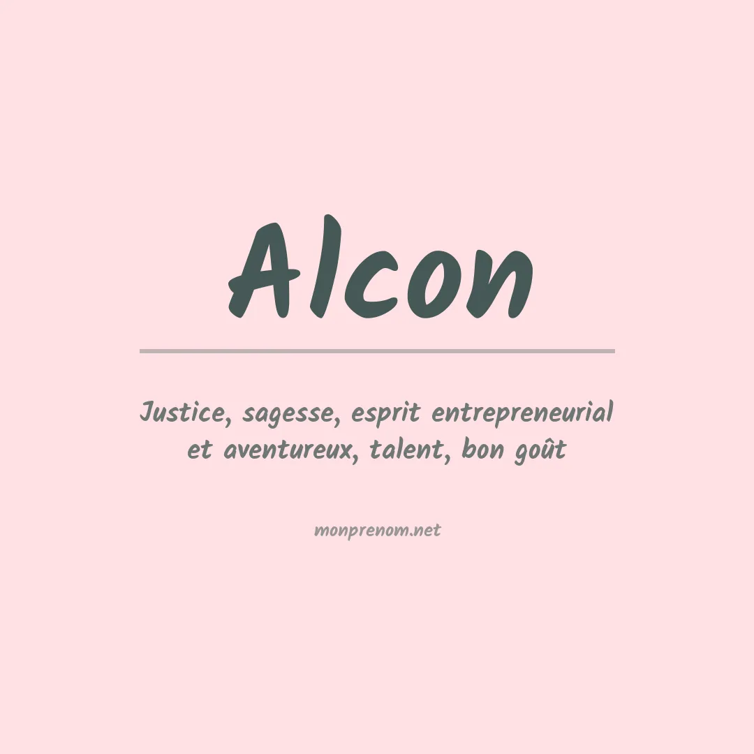 Signification du Prénom Alcon