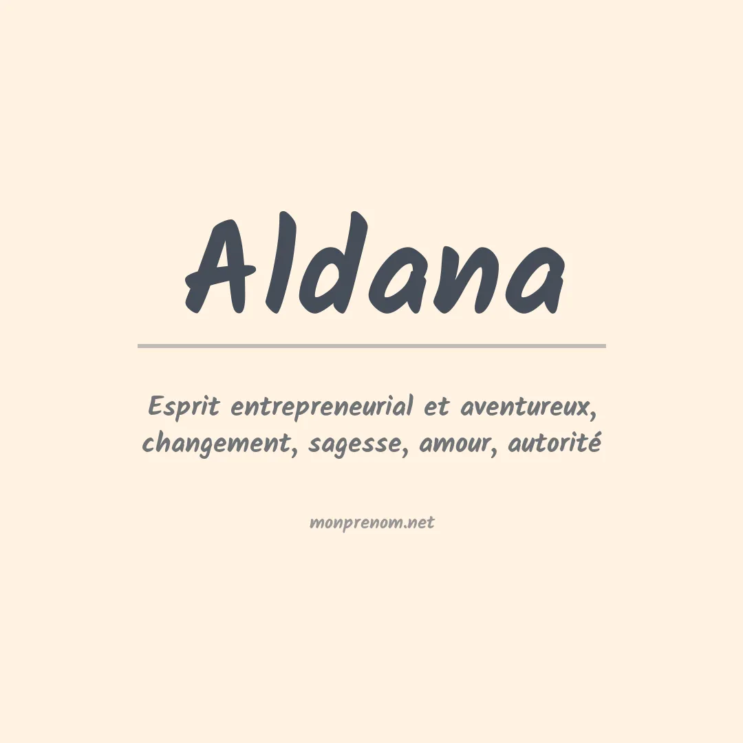 Signification du Prénom Aldana