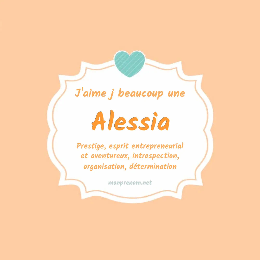 j'aime beaucoup Alessia