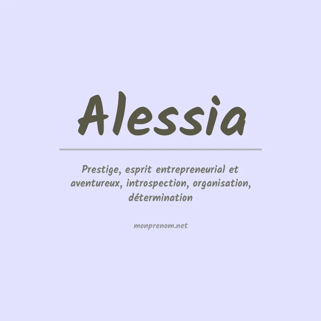Signification du Prénom Alessia