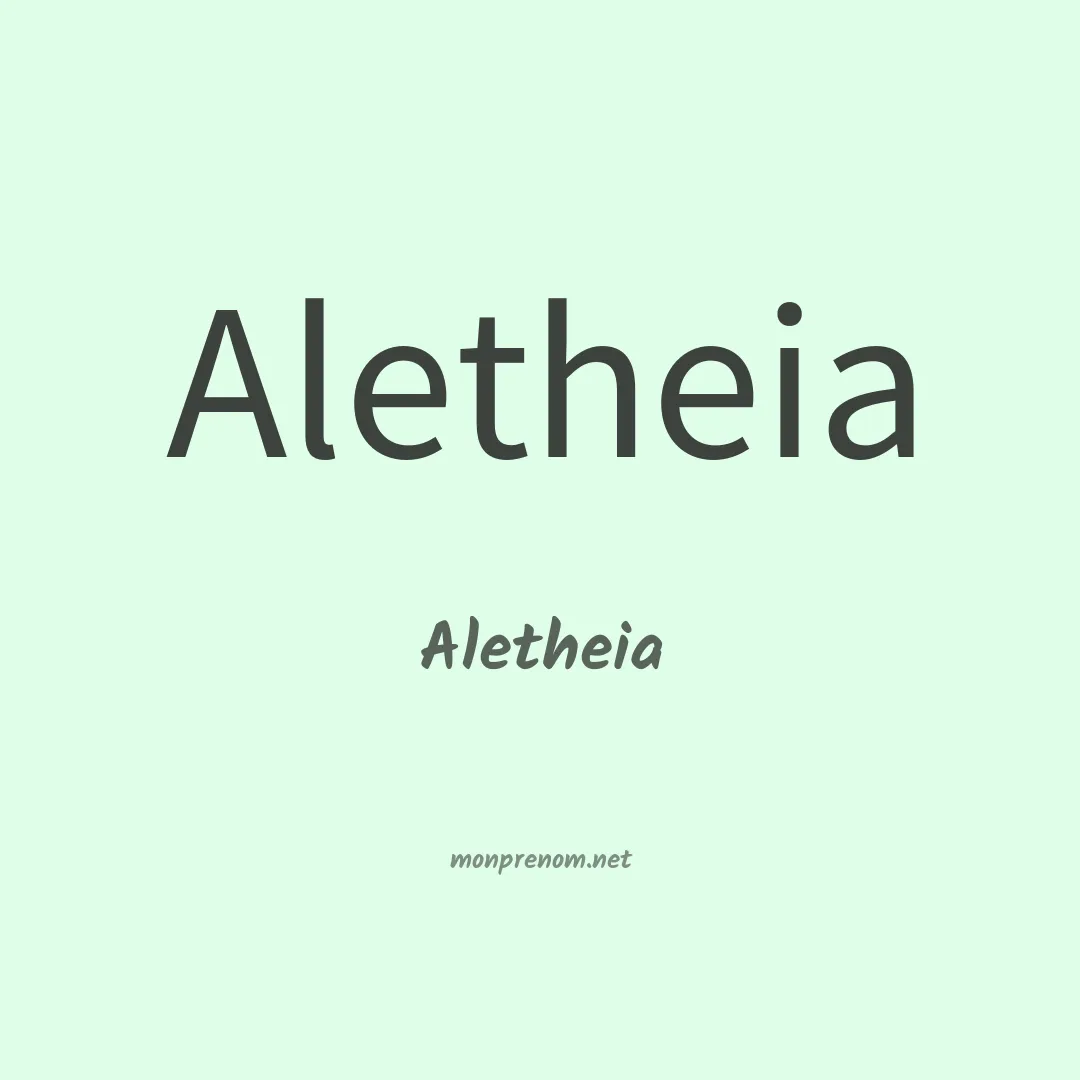 Aletheia en chino