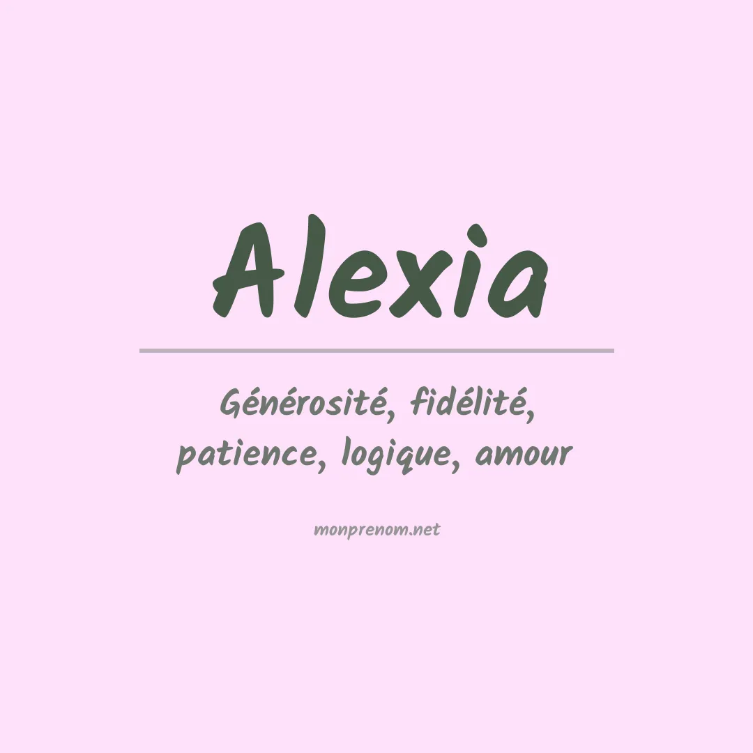 Signification du Prénom Alexia