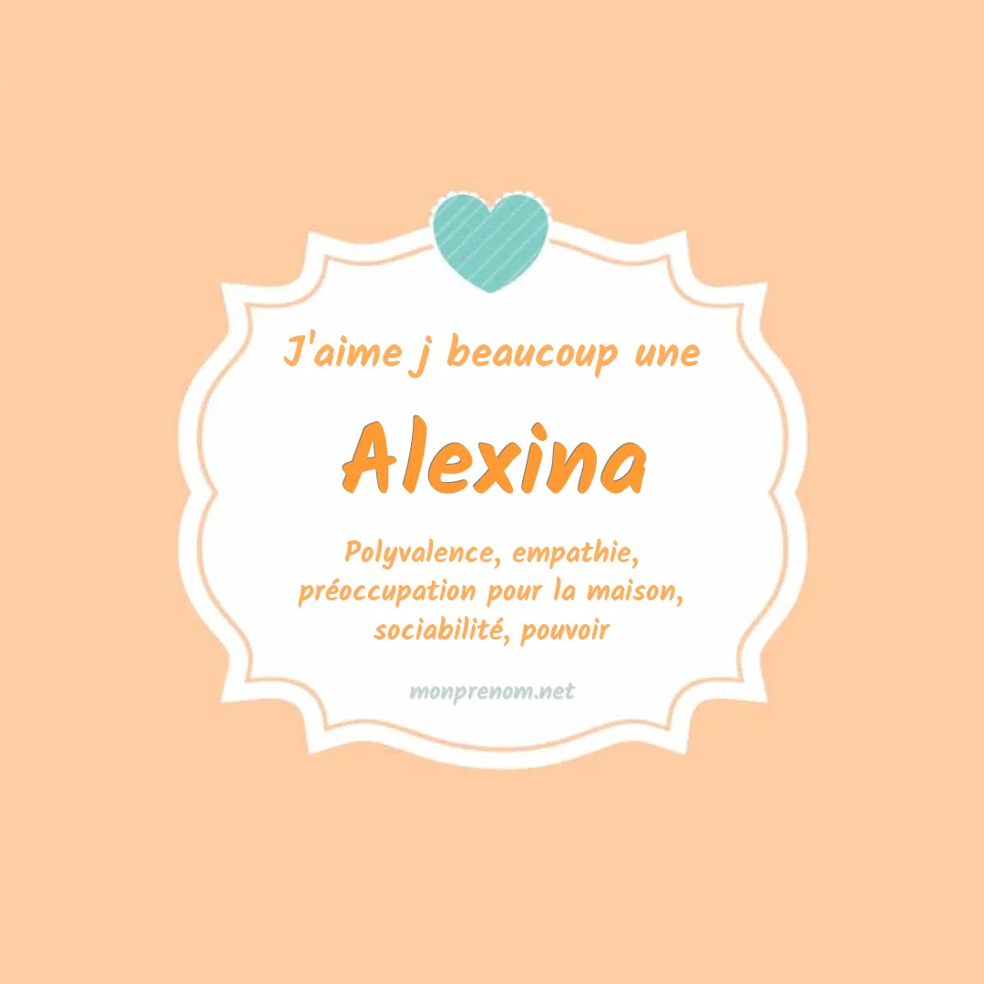 j'aime beaucoup Alexina