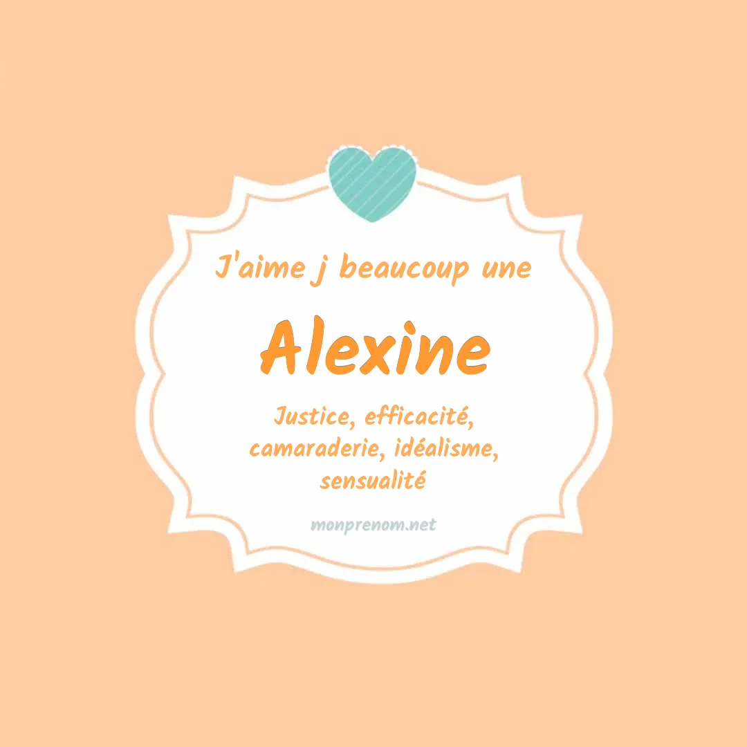 j'aime beaucoup Alexine