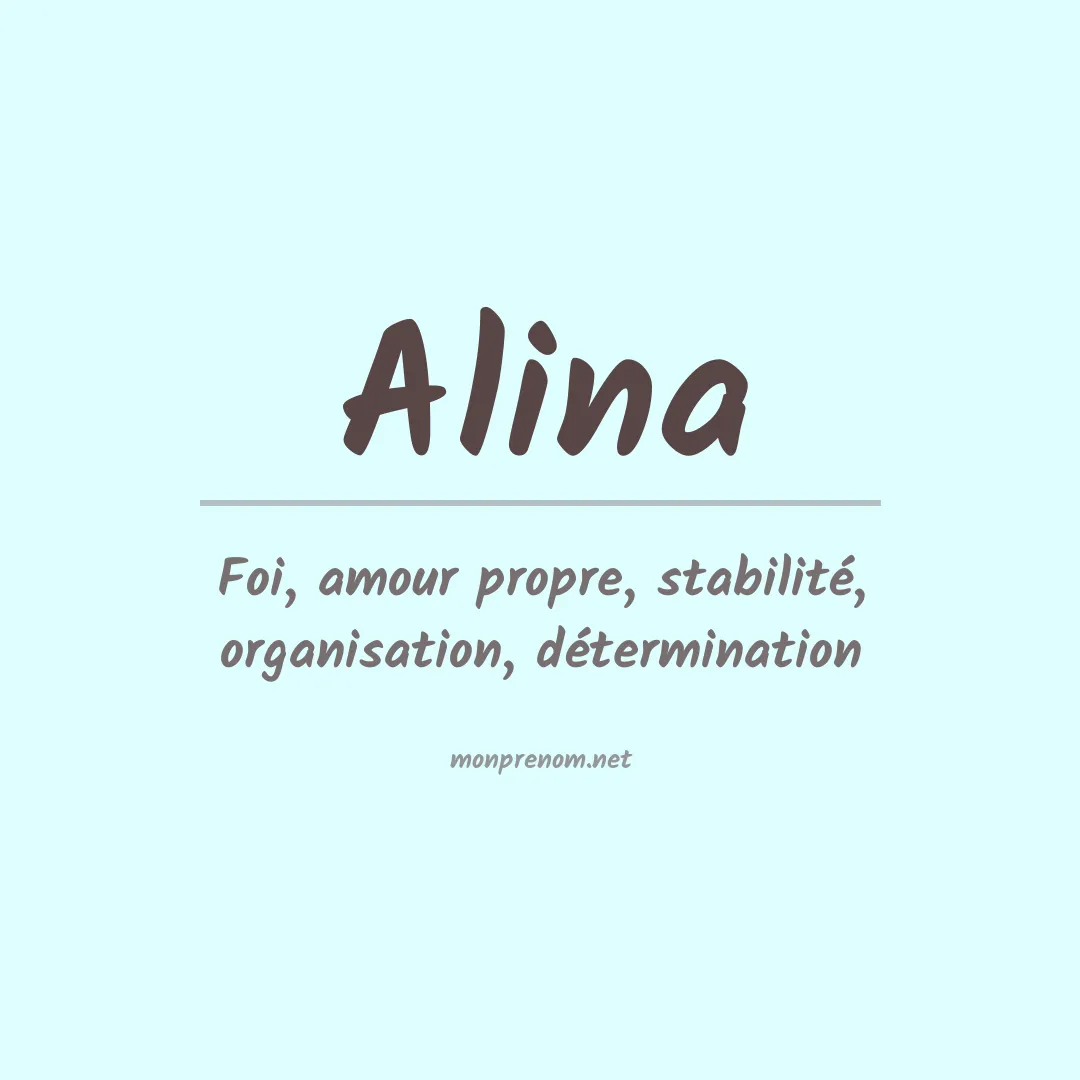 Signification du Prénom Alina