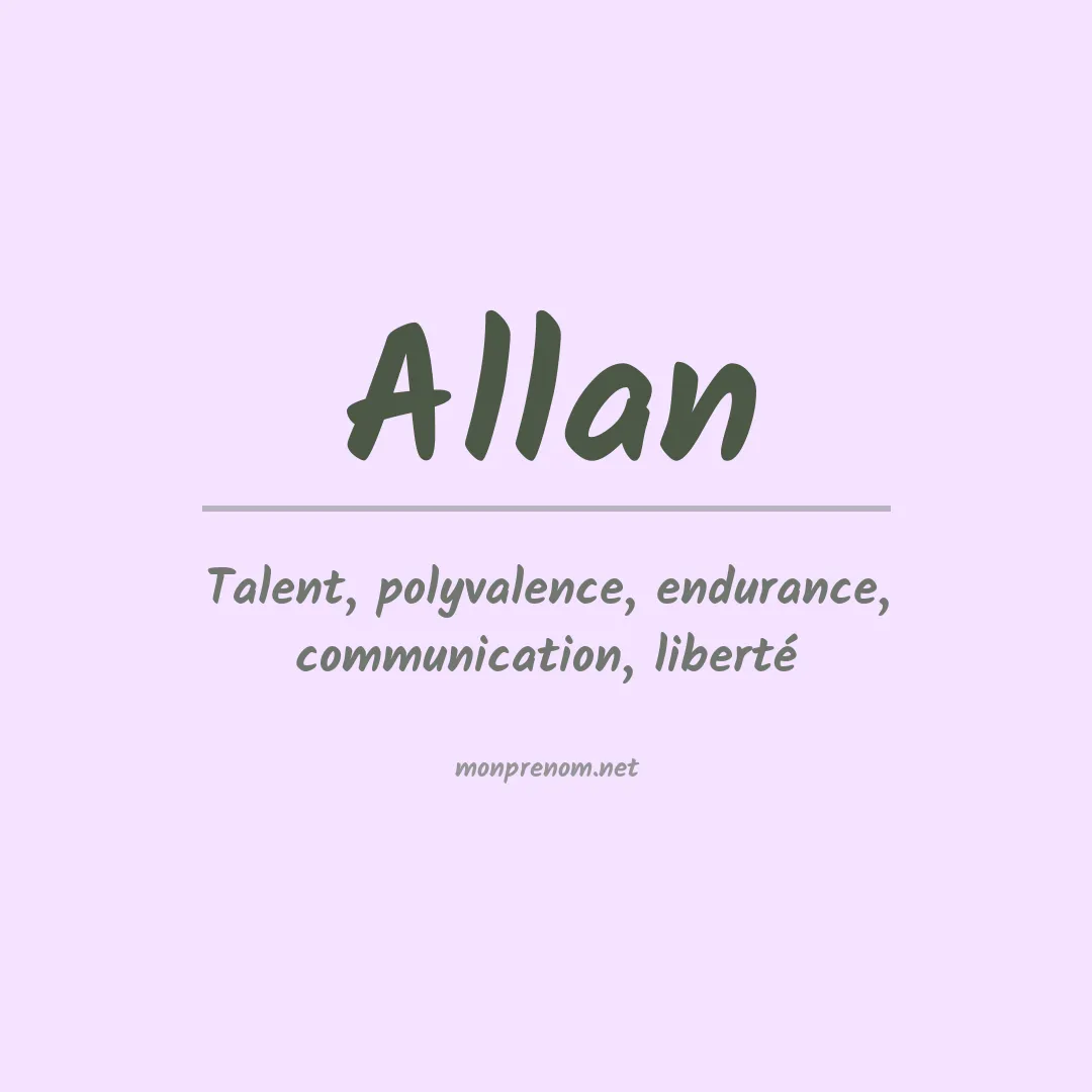 Signification du Prénom Allan