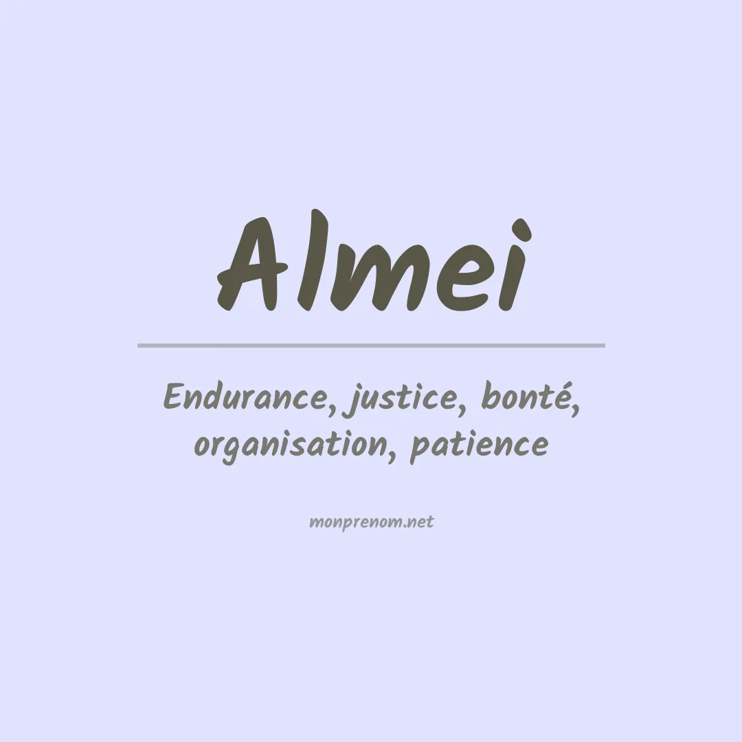 Signification du Prénom Almei