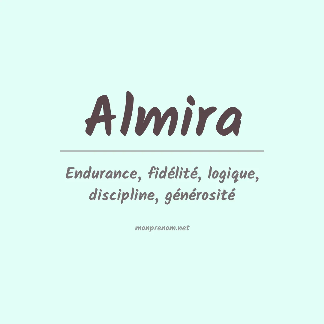 Signification du Prénom Almira