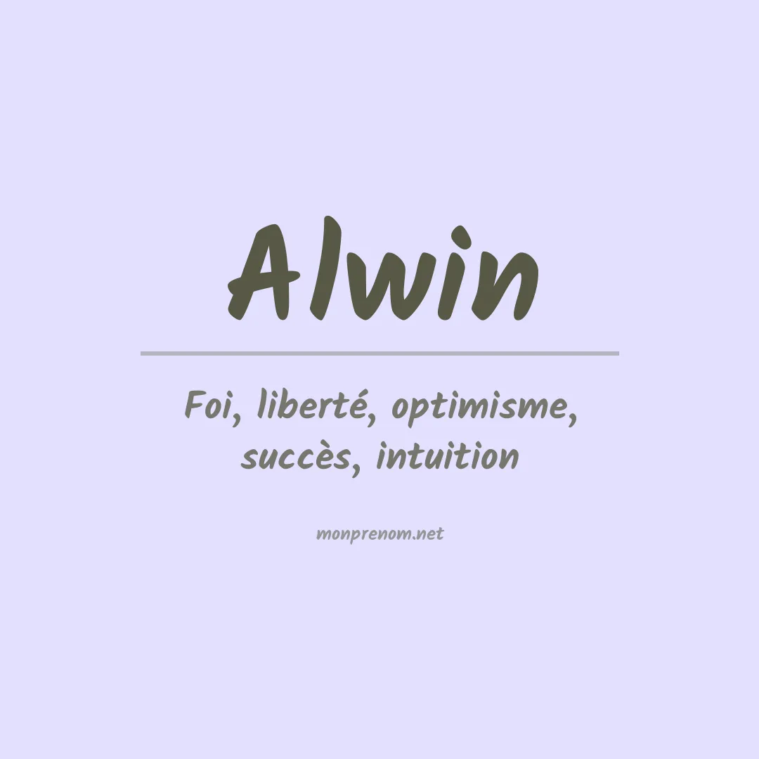 Signification du Prénom Alwin