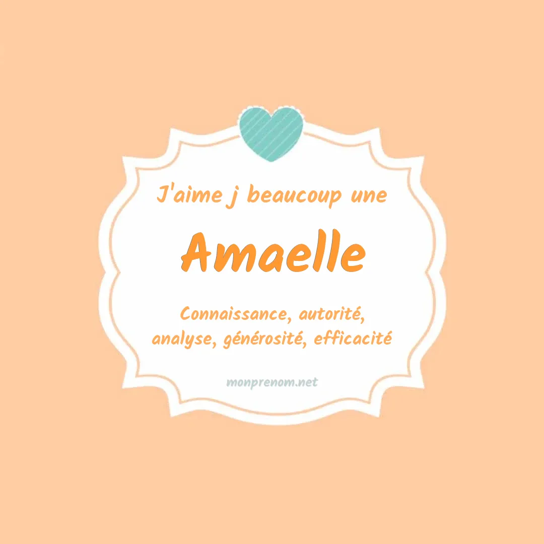j'aime beaucoup Amaelle
