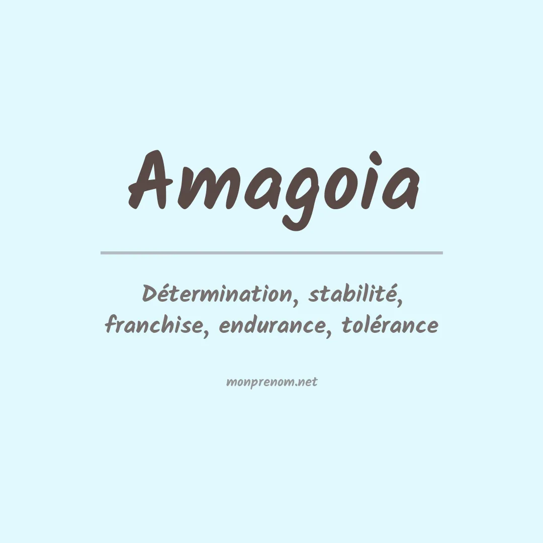 Signification du Prénom Amagoia Signification du Prénom Amagoia