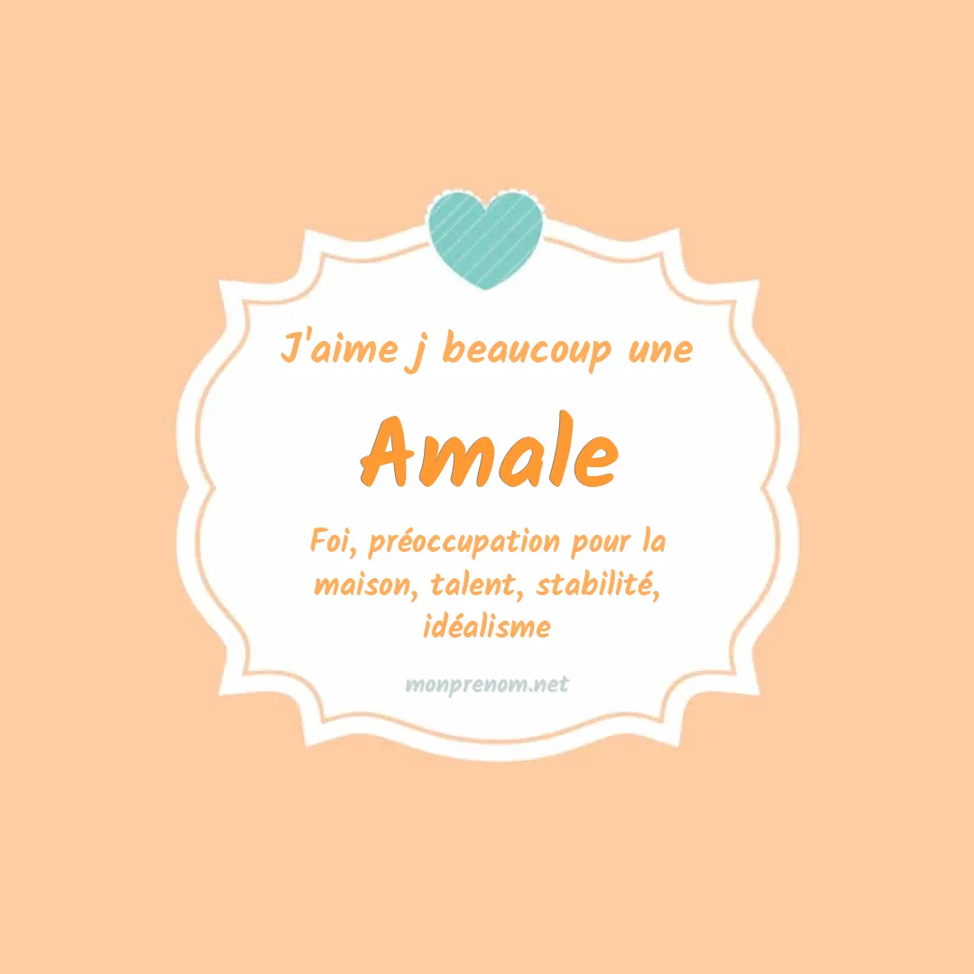 j'aime beaucoup Amale