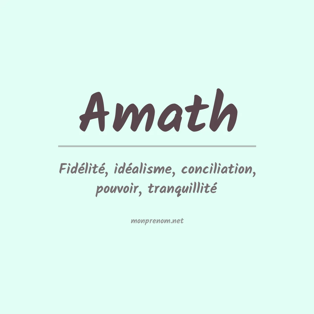 Signification du Prénom Amath Signification du Prénom Amath