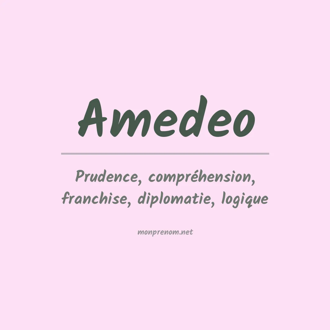 Signification du Prénom Amedeo