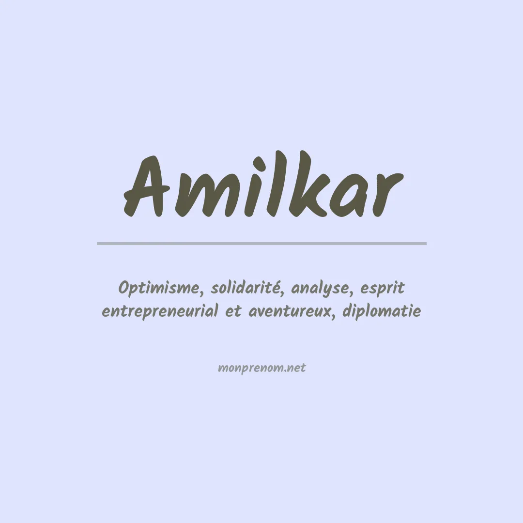 Signification du Prénom Amilkar