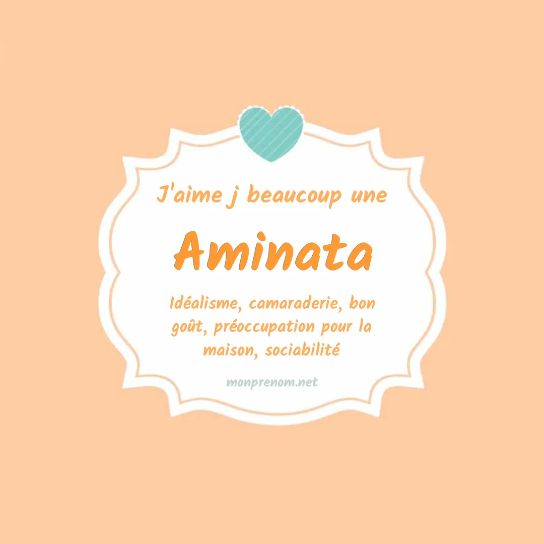 j'aime beaucoup Aminata